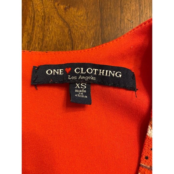 One Clothing Los Angeles Red White Floral Romper Women's XS - Picture 11 of 13